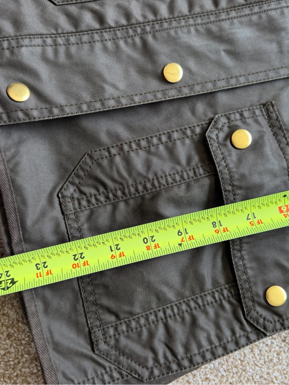 J.Crew Olive Utility Field Jacket Waxed Military Safari Women’s S - Picture 9 of 11